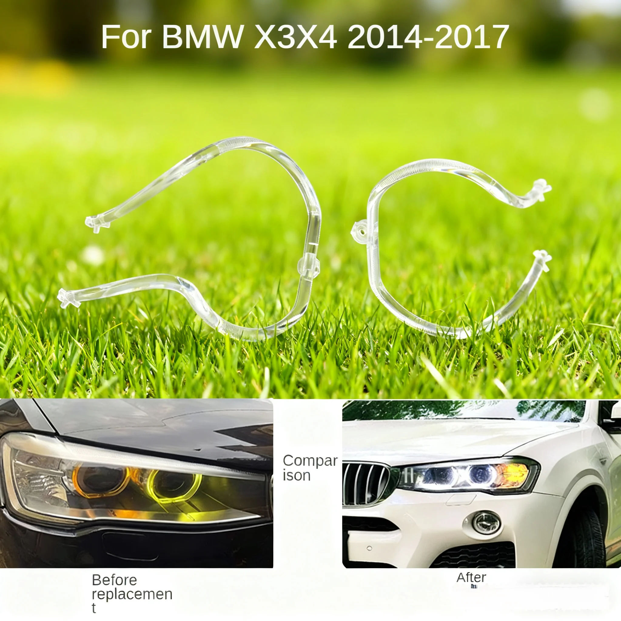 For BMW X3 X4 F25 2014-2017 DRL Light guide plate Light guide tube Headlight Daytime Running Light Guide Angel Eye
For BMW X3 X4 F25 2014-2017 DRL Light guide plate Light guide tube Headlight Daytime Running Light Guide Angel Eye