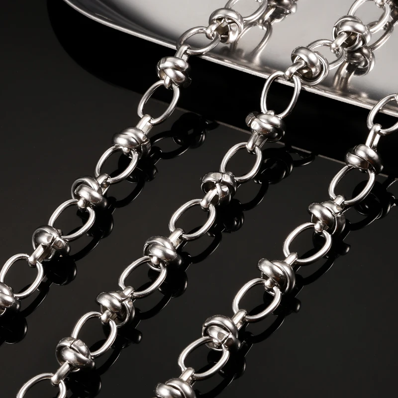 Oval Stainless Steel Knot Chain For Jewelry Making Supplies Circle Knotted Necklace Rolo Cable Bracelets DIY Handmade Wholesale
Oval Stainless Steel Knot Chain For Jewelry Making Supplies Circle Knotted Necklace Rolo Cable Bracelets DIY Handmade Wholesale