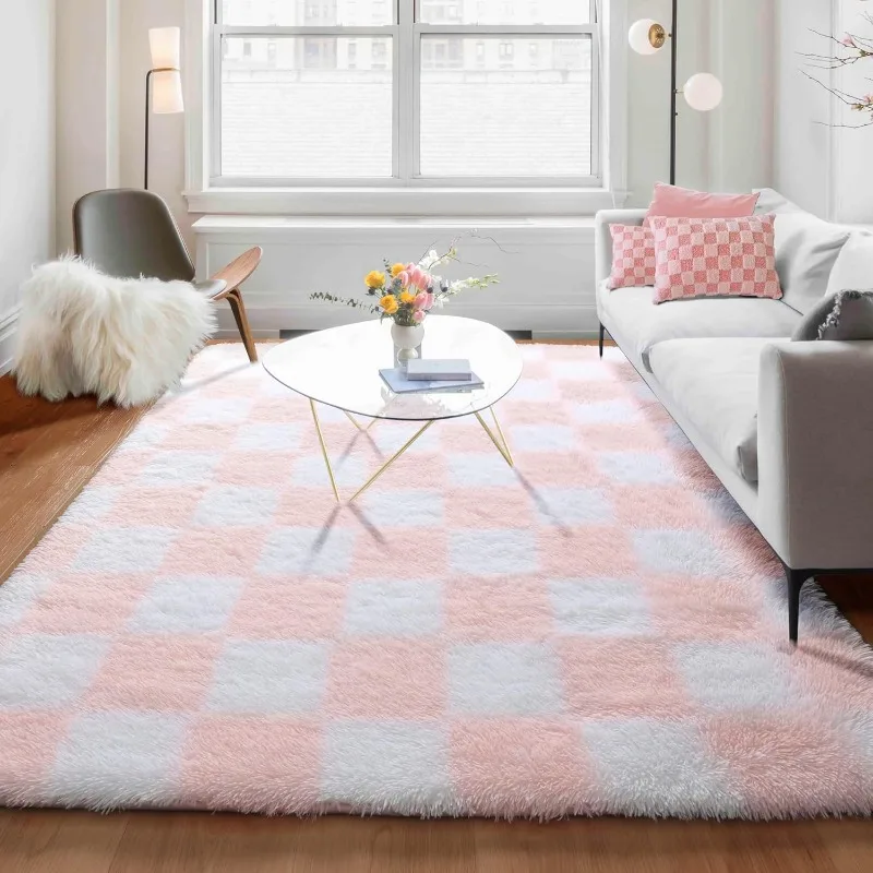 5x8 Area Rugs for Living Room, Light Pink and White Fluffy Shag Large Fuzzy Plush Soft Bedroom Carpets,
5x8 Area Rugs for Living Room, Light Pink and White Fluffy Shag Large Fuzzy Plush Soft Bedroom Carpets,