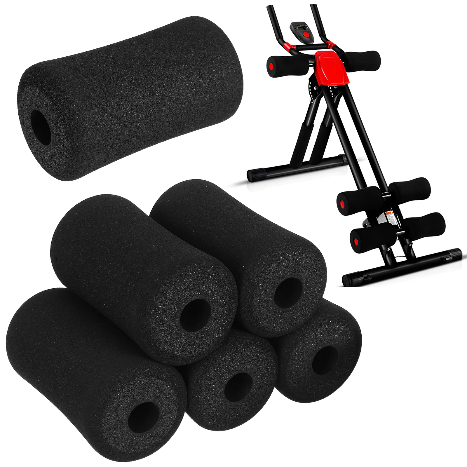 6pcs Foam Leg Pads Sit-up Board Sponge Cushion 22mm Inner 75mm Outer Diameter 135mm Length Gym Training Accessories Exercise
6pcs Foam Leg Pads Sit-up Board Sponge Cushion 22mm Inner 75mm Outer Diameter 135mm Length Gym Training Accessories Exercise