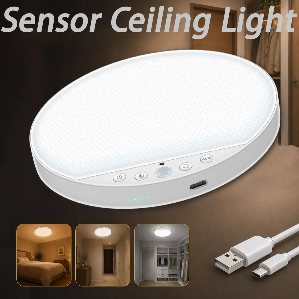 Motion Sensor Ceiling Light Rechargeable Lamp Type-C Remote Dimmable Magnetic Fixture Power Display for Entry Cloakroom Stairway
Motion Sensor Ceiling Light Rechargeable Lamp Type-C Remote Dimmable Magnetic Fixture Power Display for Entry Cloakroom Stairway
