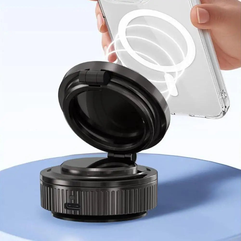 360 ° Rotating Phone Stand Electric Vacuum Adsorption Magnetic Phone Stand Car Home Dual Use Folding Stand
360 ° Rotating Phone Stand Electric Vacuum Adsorption Magnetic Phone Stand Car Home Dual Use Folding Stand