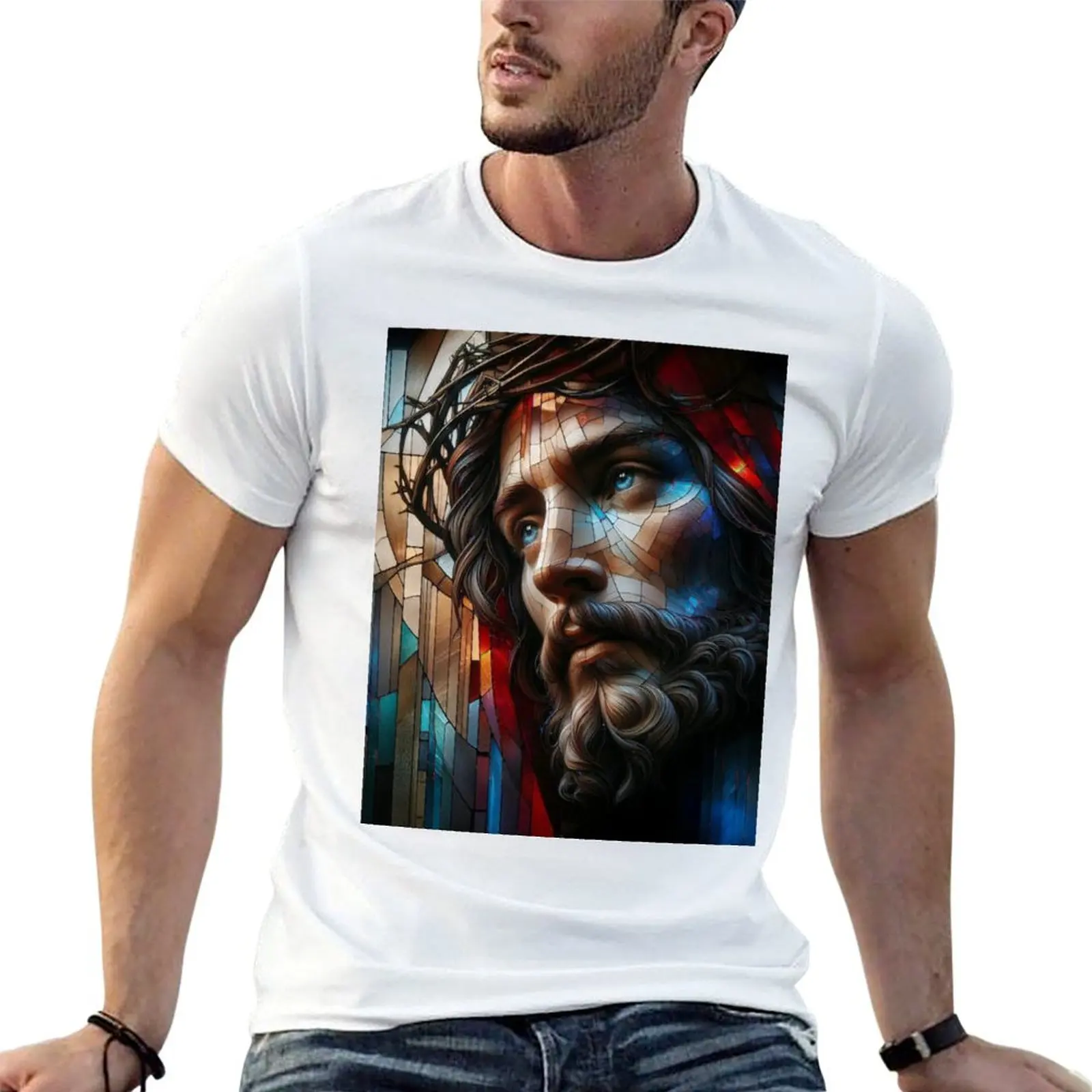 shirt T-Shirt print shirts t designer custom t Stained Jesus Glass
shirt T-Shirt print shirts t designer custom t Stained Jesus Glass