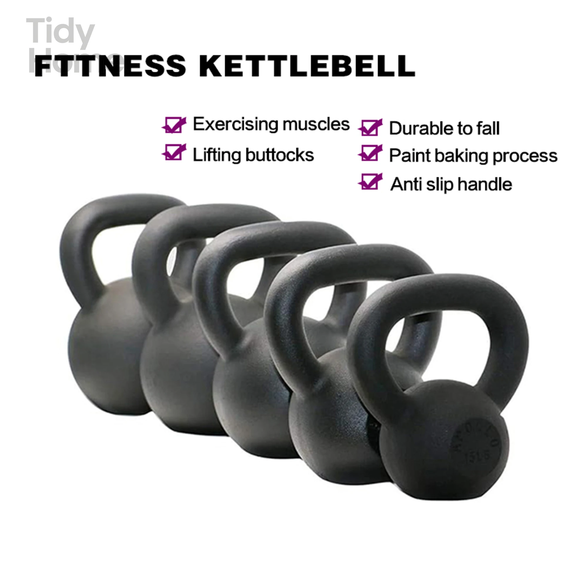5LBS Flat Solid Kettlebells,resists chipping,can do handstands,squats and other,Ideal for Strength Training,Building Muscles.
5LBS Flat Solid Kettlebells,resists chipping,can do handstands,squats and other,Ideal for Strength Training,Building Muscles.