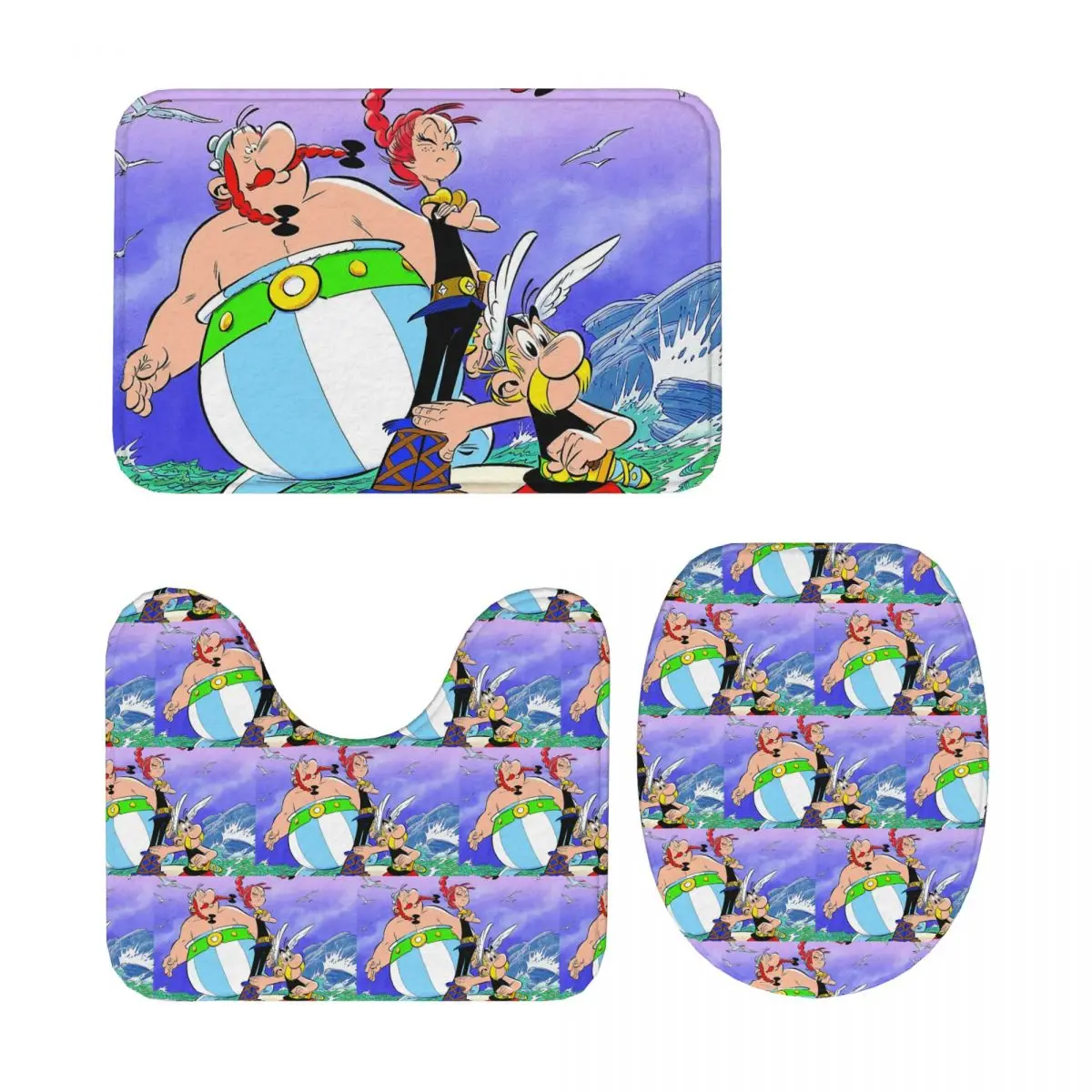 Астерікс и Обеelix Dogmatix, 3-х предметный коврик для ванной, набор для ванной комнаты, крышка для унитаза, домашний декор, нескользящий ковер, напольный коврик
Астерікс и Обеelix Dogmatix, 3-х предметный коврик для ванной, набор для ванной комнаты, крышка для унитаза, домашний декор, нескользящий ковер, напольный коврик