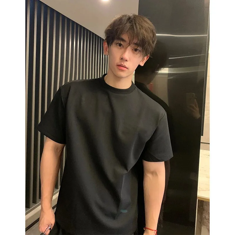 Versatile Tough T-shirt Exudes High-end Vibe Men Made Pure Cotton Black Short-sleeved Top Pair Half-sleeved Summer Base Layer
Versatile Tough T-shirt Exudes High-end Vibe Men Made Pure Cotton Black Short-sleeved Top Pair Half-sleeved Summer Base Layer