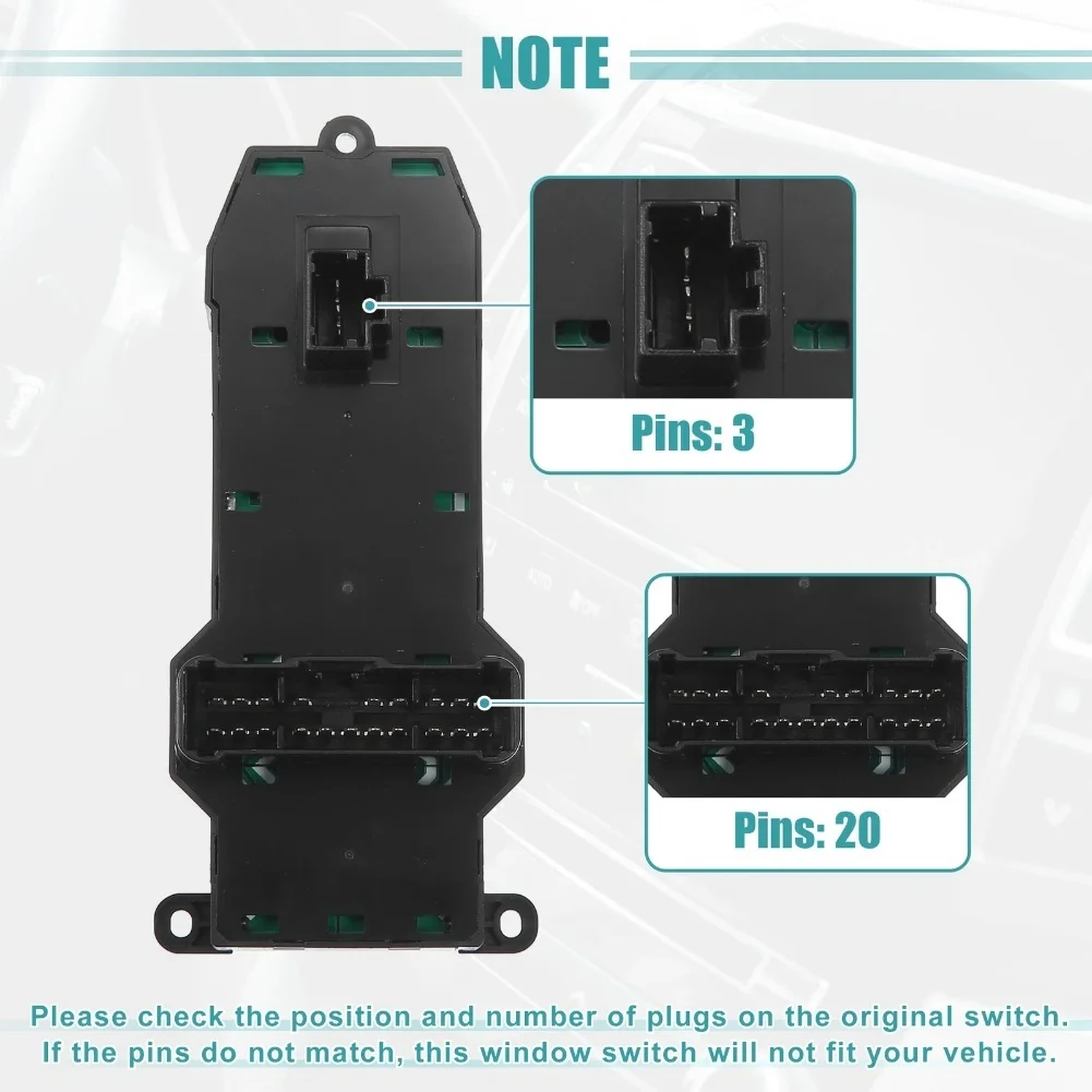 For Honda Fit 2007-2008 Left Driver Side Power Window Switch OE 35750-SEL-P11 Factory Spec Perfect Fit Easy Installation
For Honda Fit 2007-2008 Left Driver Side Power Window Switch OE 35750-SEL-P11 Factory Spec Perfect Fit Easy Installation