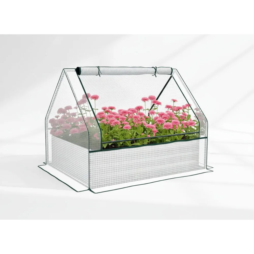 4x3ft Raised Garden Bed with Mini Greenhouse Cover, Galvanized Steel Planter Box for Vegetables Herbs Patio Balcony
4x3ft Raised Garden Bed with Mini Greenhouse Cover, Galvanized Steel Planter Box for Vegetables Herbs Patio Balcony