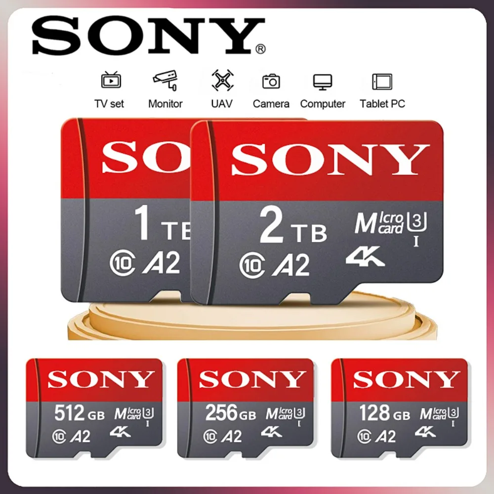 New SONY Micro TF SD Card SD Memory Card Extreme 2TB 512GB 128GB 1TB U3 V30 4K Full Memory Flash Cards For Phone Computer Camera
New SONY Micro TF SD Card SD Memory Card Extreme 2TB 512GB 128GB 1TB U3 V30 4K Full Memory Flash Cards For Phone Computer Camera