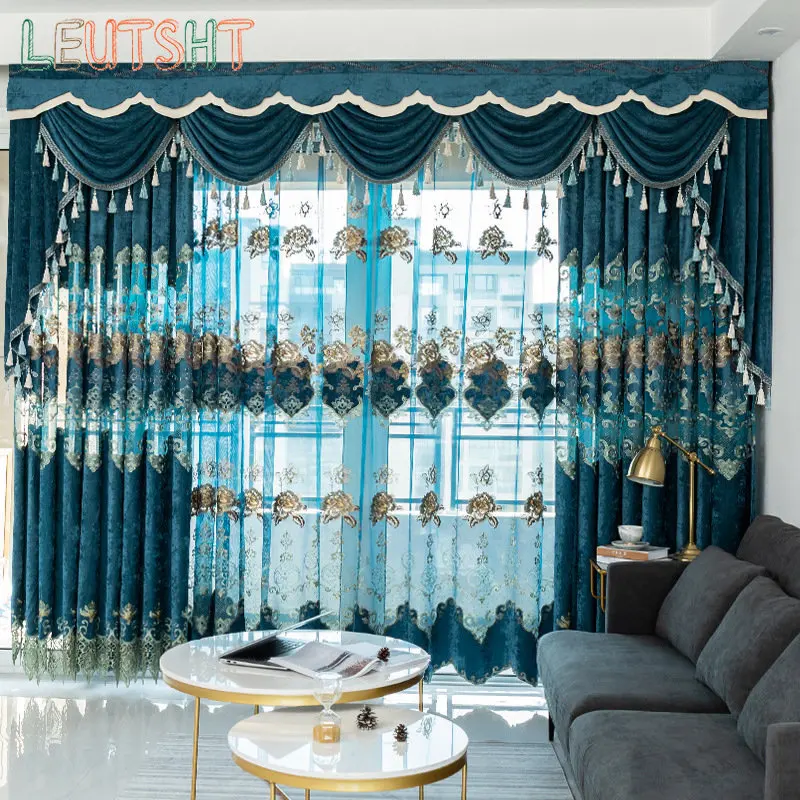 European-style Luxury Embroidered Curtains for Living Room Bedroom Retro Palace Spinning Gold Embroidered Tulle Curtain Sale
European-style Luxury Embroidered Curtains for Living Room Bedroom Retro Palace Spinning Gold Embroidered Tulle Curtain Sale