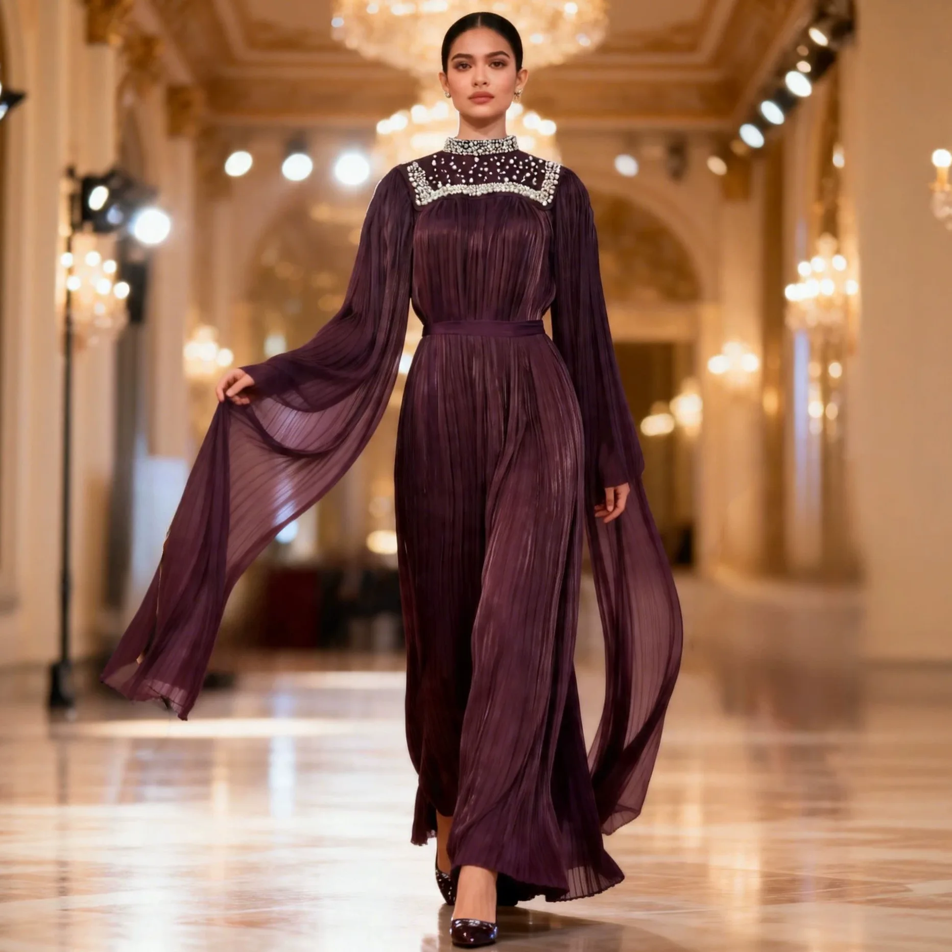 Muslim Dress Abaya Women Eid Beading Dresses Party Abayas Jalabiya Ramadan Sashes Vestidos Morocco Dubai Kaftan Arab Long Robe
Muslim Dress Abaya Women Eid Beading Dresses Party Abayas Jalabiya Ramadan Sashes Vestidos Morocco Dubai Kaftan Arab Long Robe