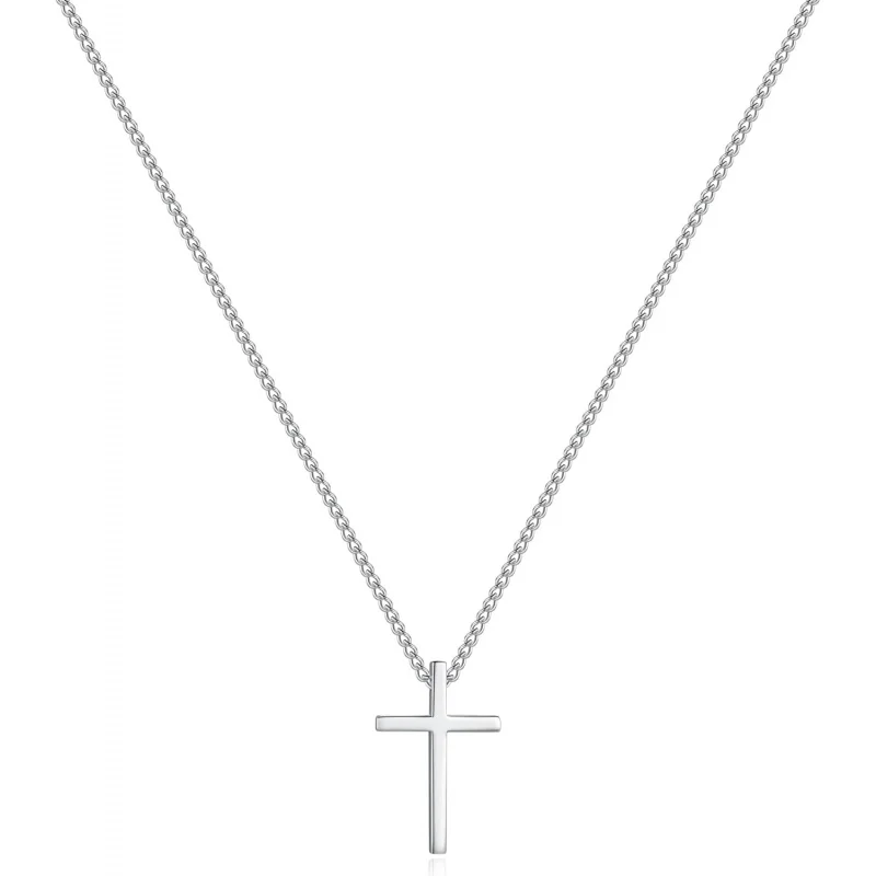 Dainty 925 Sterling Silver Cross Necklace for Women, Trendy Womens Cross Necklace for Girls Simple Silver Pendant Link Chains fo
Dainty 925 Sterling Silver Cross Necklace for Women, Trendy Womens Cross Necklace for Girls Simple Silver Pendant Link Chains fo