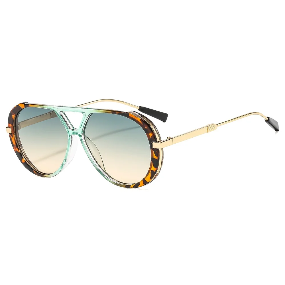 New Retro Pilot Double Beam Women Sunglasses Y2K Luxury Leopard Print Gradient Design High Quality Men Punk Gafas De Sol UV400
New Retro Pilot Double Beam Women Sunglasses Y2K Luxury Leopard Print Gradient Design High Quality Men Punk Gafas De Sol UV400