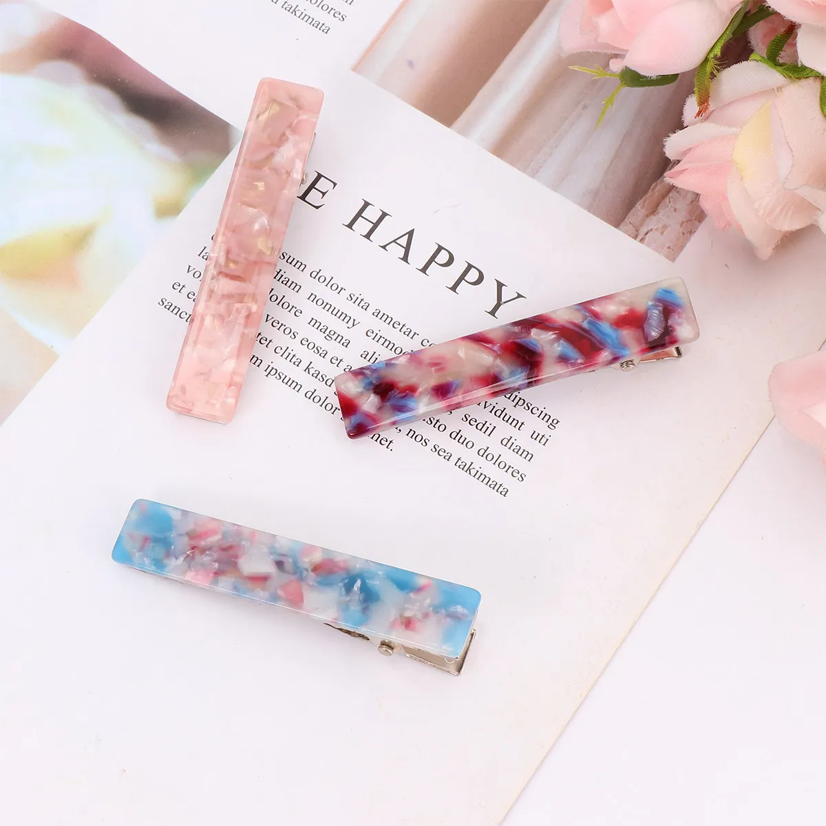 6Pcs Marble Texture Hair Clips Women Stylish Side Clip Barrette Set Creative Hair Accessories for Office Meeting Date Daily Wear
6Pcs Marble Texture Hair Clips Women Stylish Side Clip Barrette Set Creative Hair Accessories for Office Meeting Date Daily Wear