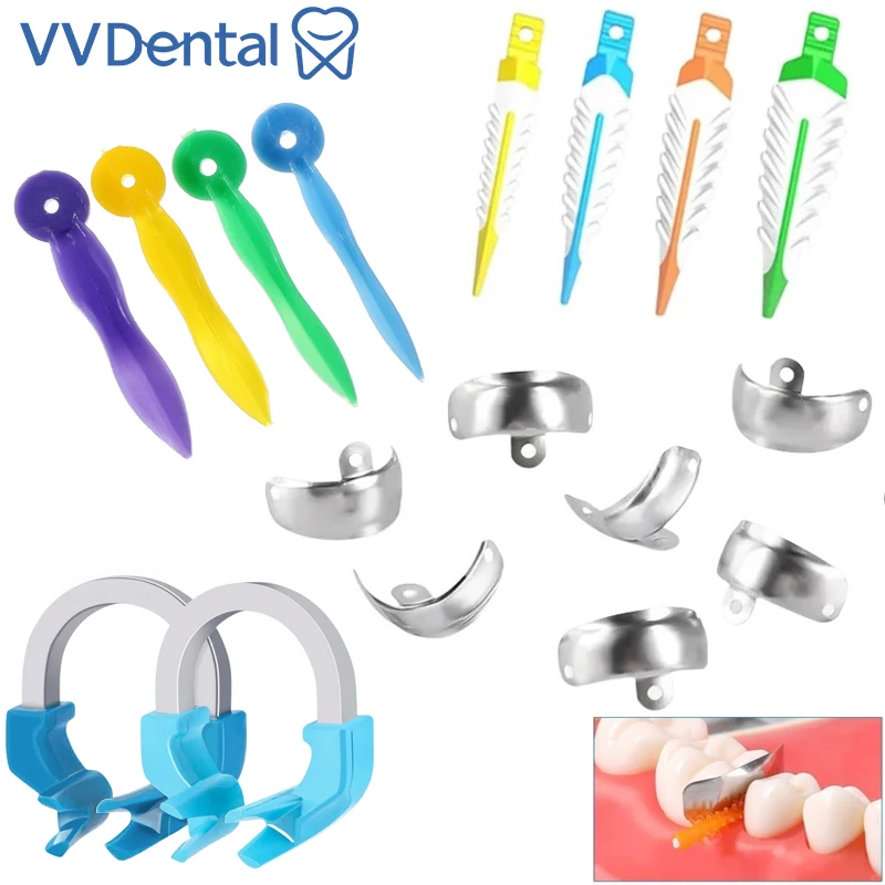 VVDental Dental Sectional Matrix System Sectional Contoured Matrix Bands Nickel Titanium Universal/Narrow Clamping Ring
VVDental Dental Sectional Matrix System Sectional Contoured Matrix Bands Nickel Titanium Universal/Narrow Clamping Ring