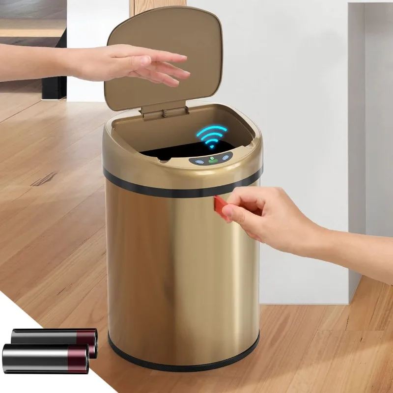 Smart Trash Can 3.5 Gallon Stainless Steel Garbage Can with Automatic Packaging Function, Touchless Trash Can, Intelligent
Smart Trash Can 3.5 Gallon Stainless Steel Garbage Can with Automatic Packaging Function, Touchless Trash Can, Intelligent