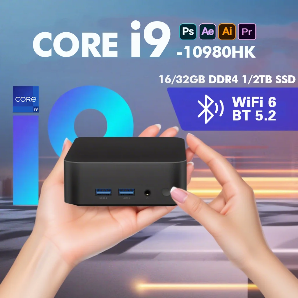 2026 Mini PC Core i9-10980HK Windows 11 Pro Desktop Gaming Computer 16GB/32GB DDR4 512GB/1TB SSD WiFi6 BT5.2 4K Pc Desktop
2026 Mini PC Core i9-10980HK Windows 11 Pro Desktop Gaming Computer 16GB/32GB DDR4 512GB/1TB SSD WiFi6 BT5.2 4K Pc Desktop