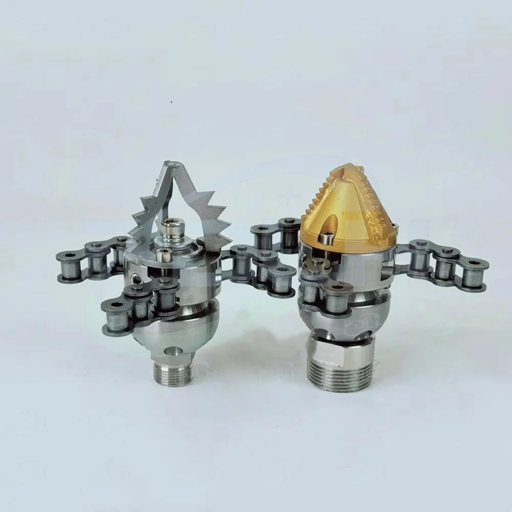 1/2"High Pressure Pipeline Dredging Cleaning Diamond Nozzle Rope & Customizable Chain Sling Rotating Blasting Sewer Nozzle 70L
1/2"High Pressure Pipeline Dredging Cleaning Diamond Nozzle Rope & Customizable Chain Sling Rotating Blasting Sewer Nozzle 70L