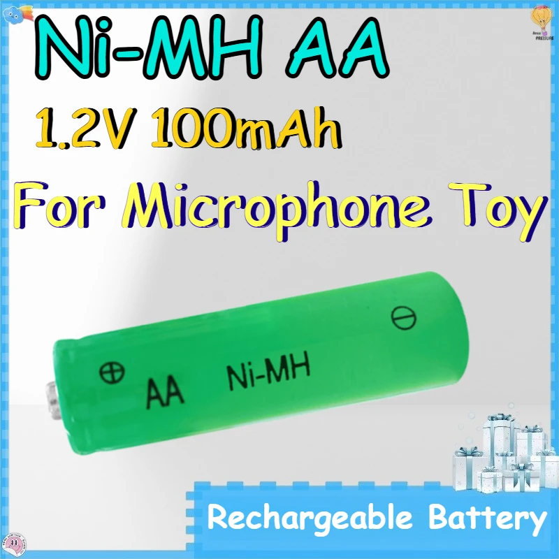 Ni-MH AA 1.2V 100mAh Rechargeable Batteries for Microphone Toy Rechargeable Battery Ni-MH
Ni-MH AA 1.2V 100mAh Rechargeable Batteries for Microphone Toy Rechargeable Battery Ni-MH