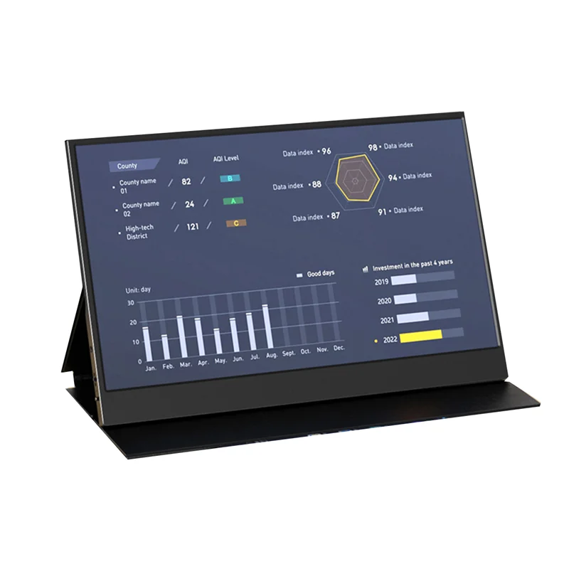 ATP-15 Inch Portable Monitor 1920X1080 FREE SYNC Type C Compatible Gaming Monitor Display for SWITCH PC TV BOX US Plug
ATP-15 Inch Portable Monitor 1920X1080 FREE SYNC Type C Compatible Gaming Monitor Display for SWITCH PC TV BOX US Plug