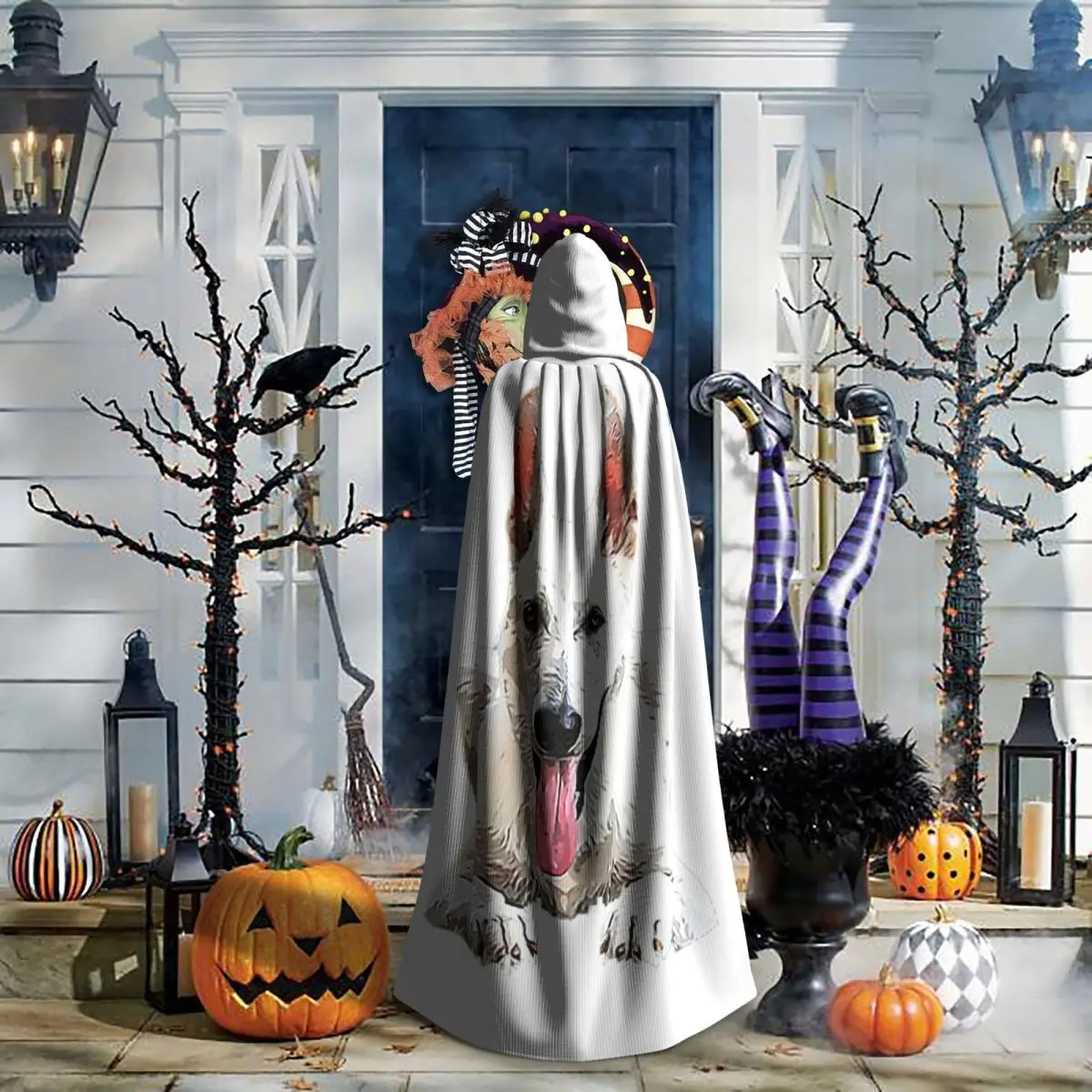 White Swiss Shepherd White German Shepherd Long Hooded Cloak Witch Medieval Costume Cosplay Cape HalloweenCoat Adult Unisex
White Swiss Shepherd White German Shepherd Long Hooded Cloak Witch Medieval Costume Cosplay Cape HalloweenCoat Adult Unisex