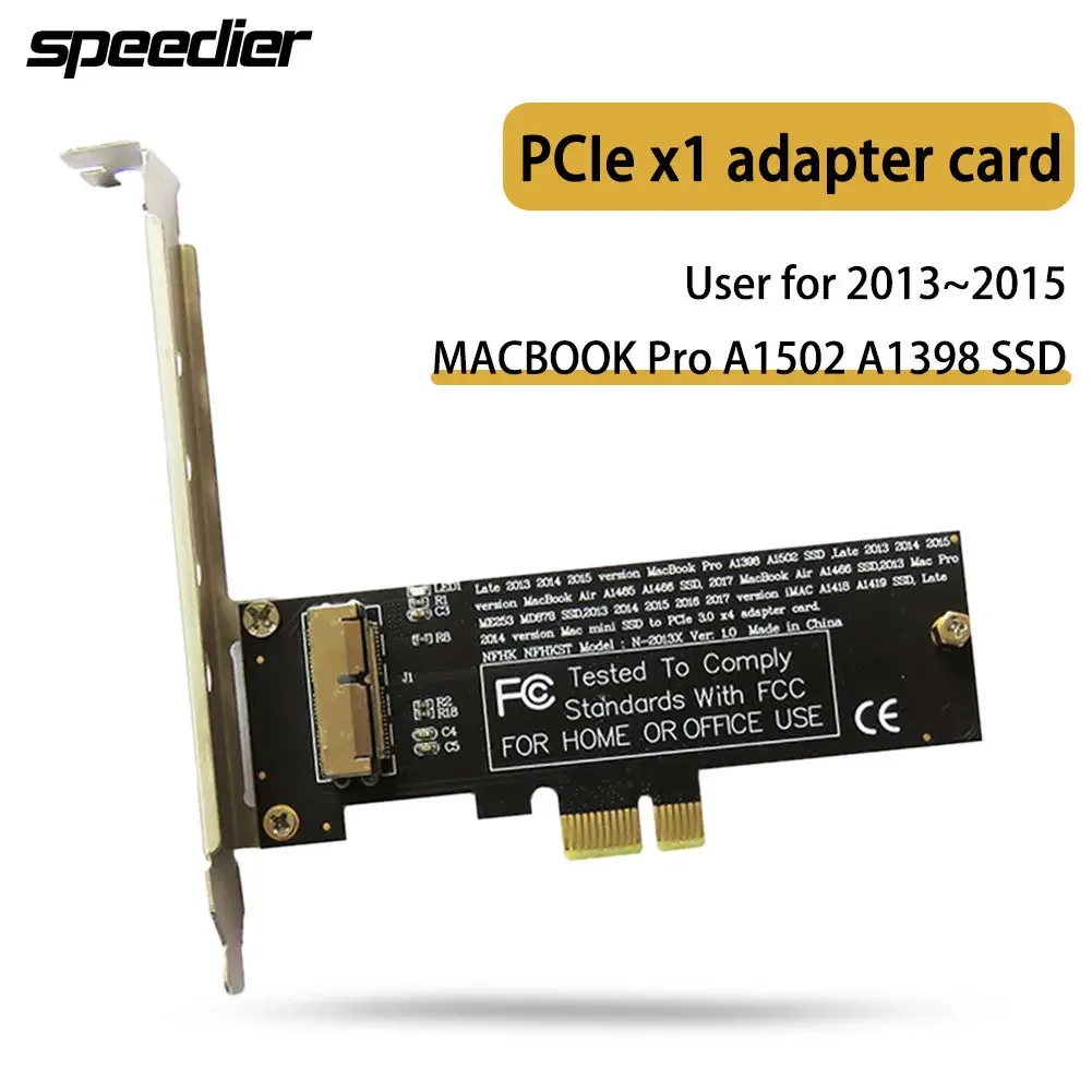 Карта адаптера PCIe X1 для MACBOOK Pro retina 2013–2015 гг. A1502 A1398 A1465 A1466 A1481 A1419 SSD
Карта адаптера PCIe X1 для MACBOOK Pro retina 2013–2015 гг. A1502 A1398 A1465 A1466 A1481 A1419 SSD