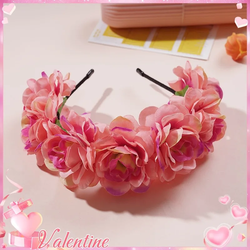 Xianmei flower pressure hair headband peony wreath travel photo headband sweet non-slip headband hairpin headgear
Xianmei flower pressure hair headband peony wreath travel photo headband sweet non-slip headband hairpin headgear