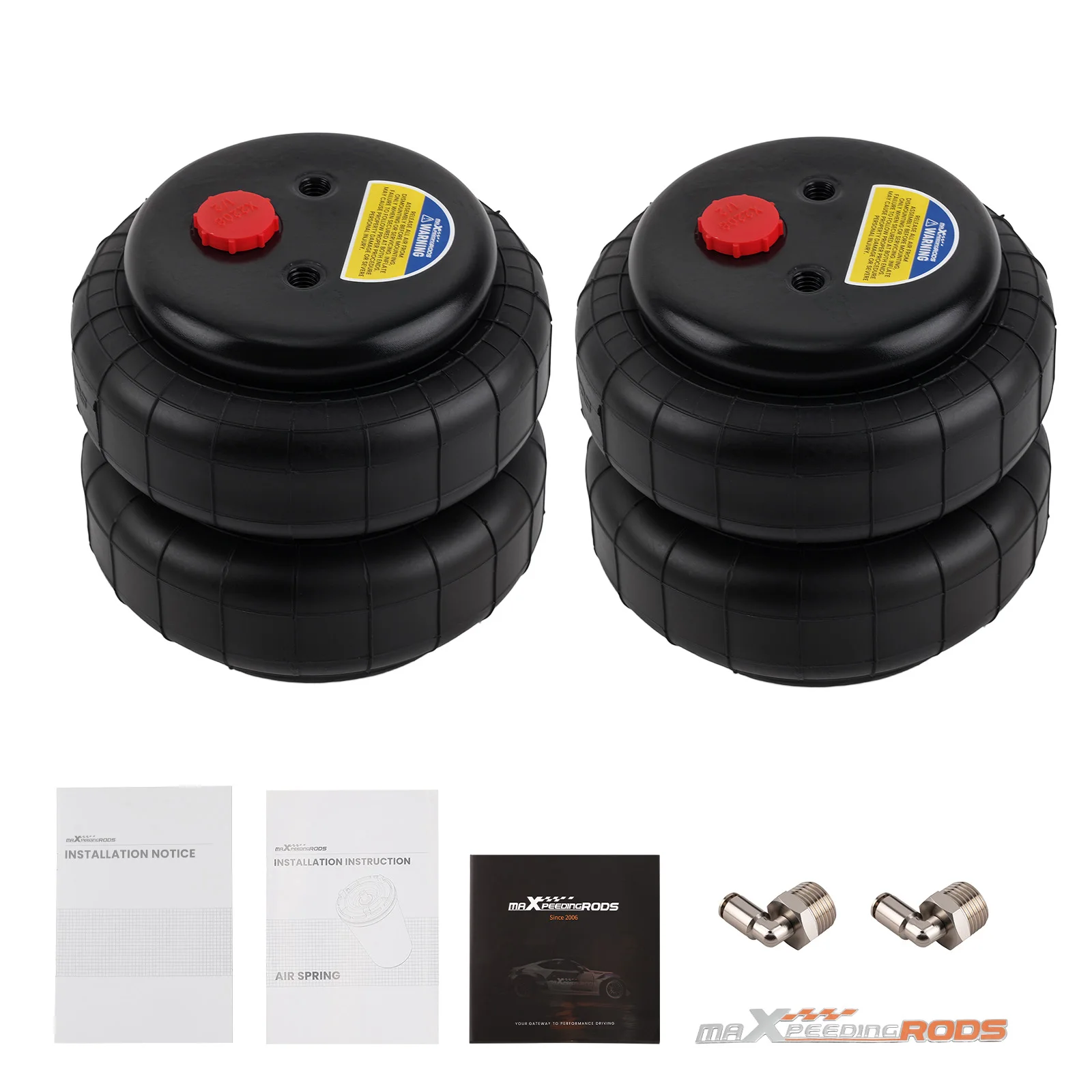 Pair MaXpeedingrods Universal Air Spring Bag Standard 2500lbs for Motorhome Van
Pair MaXpeedingrods Universal Air Spring Bag Standard 2500lbs for Motorhome Van