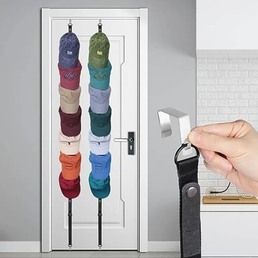 Hat Rack Hat Racks for Baseball Hats Hat Organizer for Closet Door over the Door Hat Rack Hat Organizer with Buttons Adjustable
Hat Rack Hat Racks for Baseball Hats Hat Organizer for Closet Door over the Door Hat Rack Hat Organizer with Buttons Adjustable