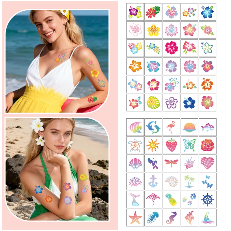 30pcs/set New Funny Glitter Summer Beach Flowers Temporary Tattoo Stickers For Body Art Tattoo Party Supplies Favors Stickers
30pcs/set New Funny Glitter Summer Beach Flowers Temporary Tattoo Stickers For Body Art Tattoo Party Supplies Favors Stickers