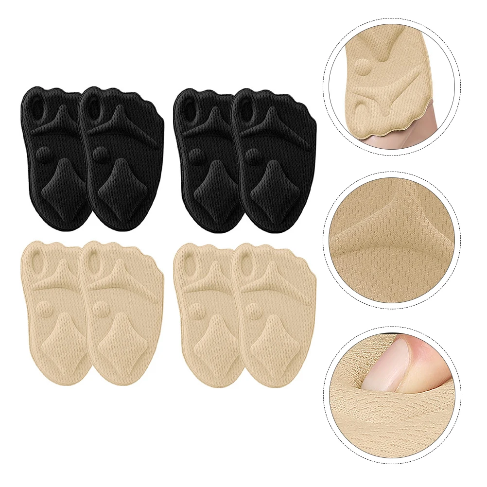 4 Pairs 4D Sponge Forefoot Insoles High Heels Foot Pads Non-Slip Sweat Absorbing Half Sole Pads Comfortable Support For Standing
4 Pairs 4D Sponge Forefoot Insoles High Heels Foot Pads Non-Slip Sweat Absorbing Half Sole Pads Comfortable Support For Standing