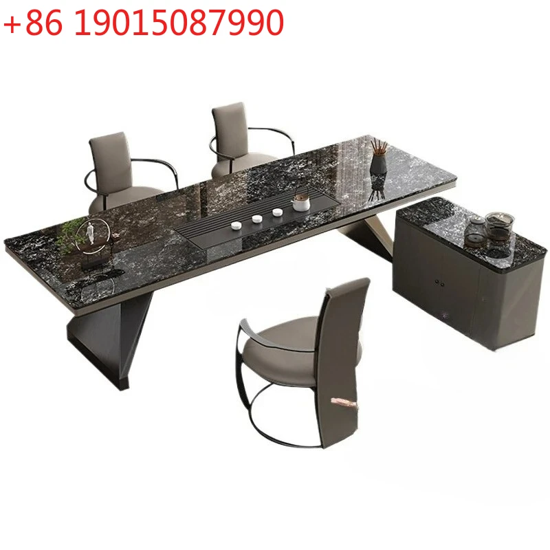 LH rock slab tea table and chair combination light luxury modern simple office luxury stone tea table
LH rock slab tea table and chair combination light luxury modern simple office luxury stone tea table