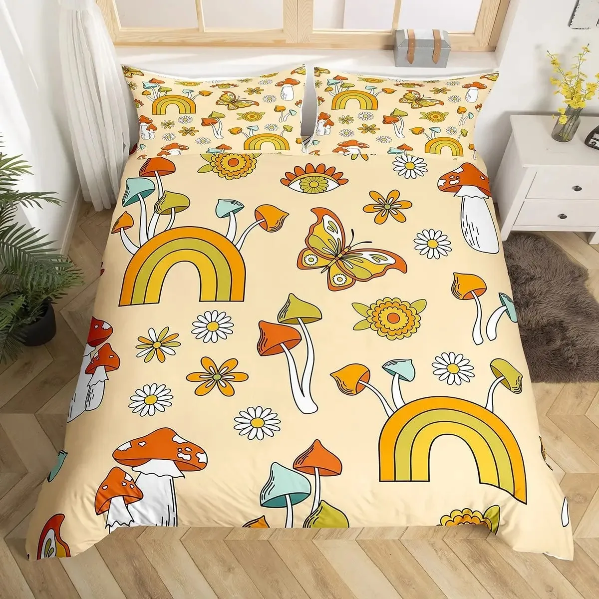 Rainbow Duvet Cover Kawaii Tropical Fruits Bedding Set Pineapple Lemon Doughnut Orange Strawberry Comforter Quilt Cover Set
Rainbow Duvet Cover Kawaii Tropical Fruits Bedding Set Pineapple Lemon Doughnut Orange Strawberry Comforter Quilt Cover Set
