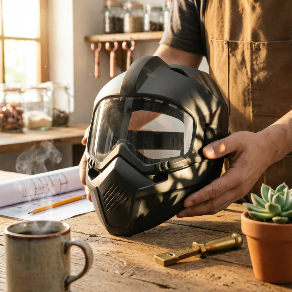 Electric Soldering Mask Detachable Two-Part Full-Face Soldering Mask Safety Gear Replaceable Lens Elastic Headband
Electric Soldering Mask Detachable Two-Part Full-Face Soldering Mask Safety Gear Replaceable Lens Elastic Headband