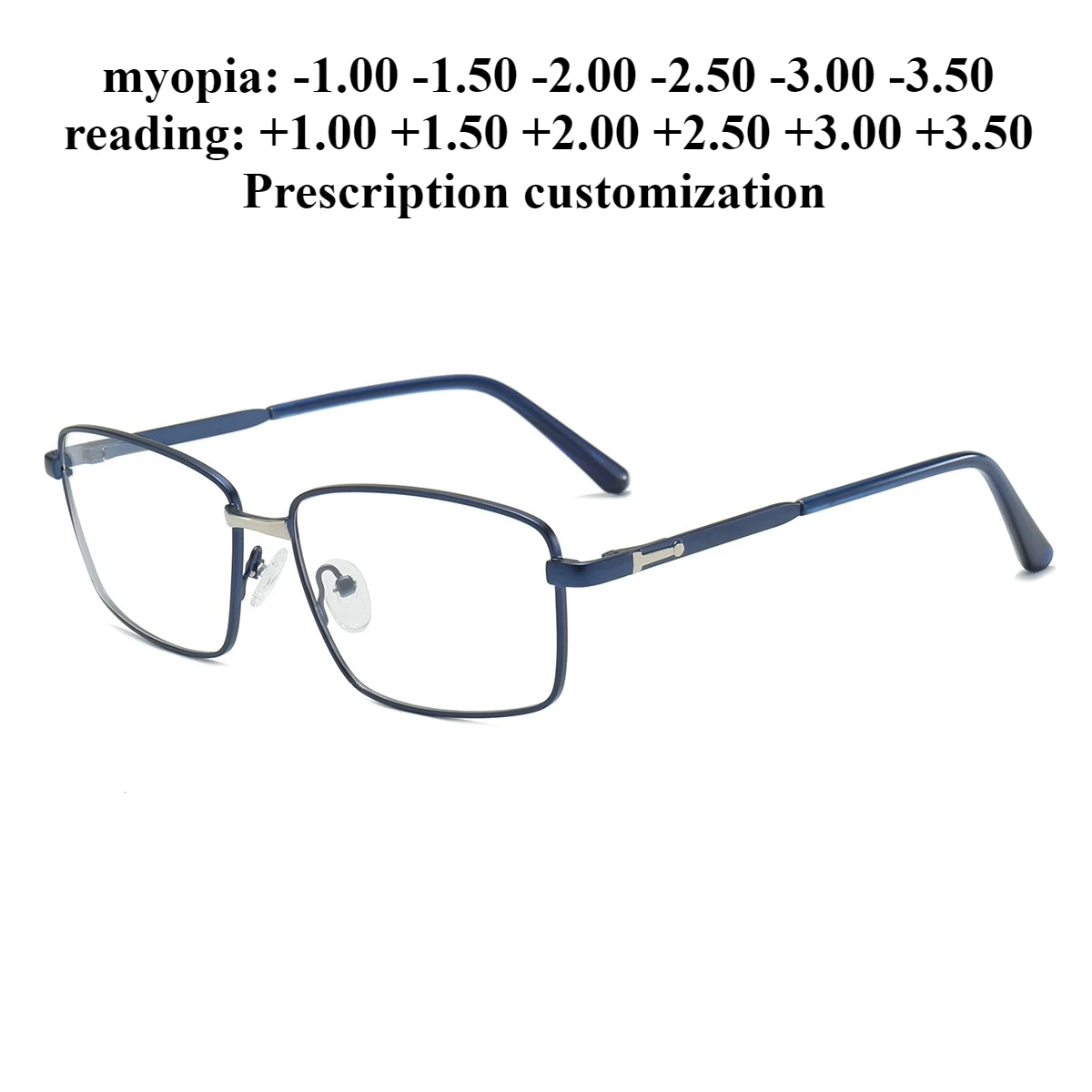 57-16 New men's ultra-light rectangular anti-blue light reading glasses full frame myopia prescription degree customization
57-16 New men's ultra-light rectangular anti-blue light reading glasses full frame myopia prescription degree customization