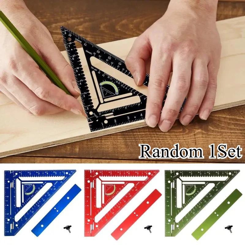 Random 1Set Innovative Rafter Square Tool Multi-purpose Carpentry Squares Right Angle Ruler Rafter Square Woodworking Measuremen