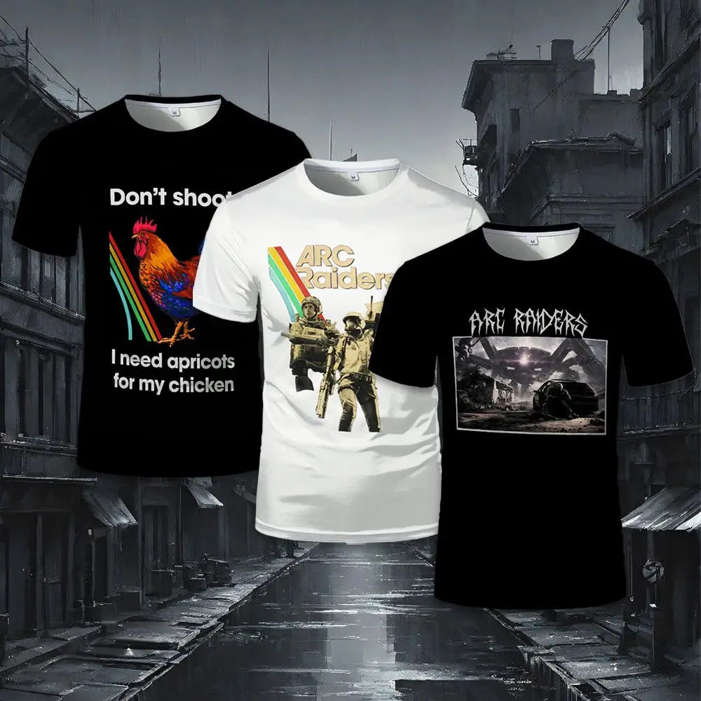 ARC Raiders Graphic T-shirt Men's Street Fashion Funny Game Themed Casual Streetwear Simple Black Breathable Short Sleeve Tops
ARC Raiders Graphic T-shirt Men's Street Fashion Funny Game Themed Casual Streetwear Simple Black Breathable Short Sleeve Tops