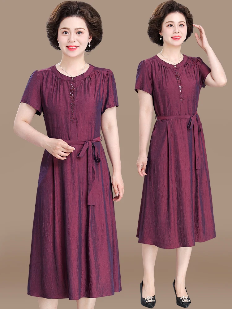 Summer Faionable Chiffon Dr for Mom Mid-aged And ly Women Wedding Ceremony Dr Can Be Worn in Daily Life
Summer Faionable Chiffon Dr for Mom Mid-aged And ly Women Wedding Ceremony Dr Can Be Worn in Daily Life