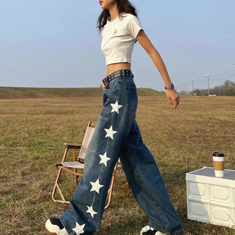 Gothic Star Print Retro Youth Straight Leg Pants Hip Hop Street Wear Pants Simple Casual Loose Oversized Jeans Wide Leg Pants
Gothic Star Print Retro Youth Straight Leg Pants Hip Hop Street Wear Pants Simple Casual Loose Oversized Jeans Wide Leg Pants