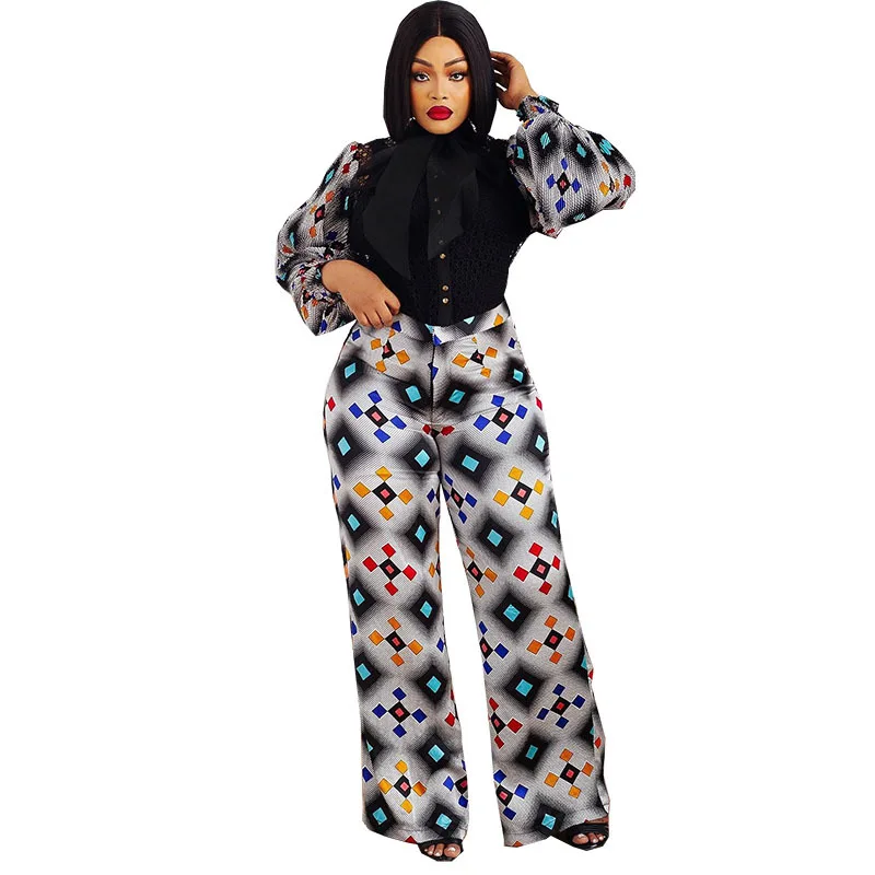 2 Pieces Sets Spring Summer African Women Long Sleeve Polyester Printing Top and Long Pant African Clothes for Women
2 Pieces Sets Spring Summer African Women Long Sleeve Polyester Printing Top and Long Pant African Clothes for Women