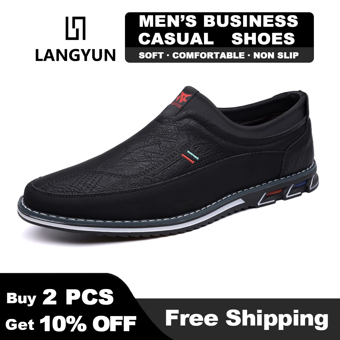 LANGYUN Men's Fashion Premium PU Leather Shoes | Comfortable Walking Sneakers for Office & Daily Wear
LANGYUN Men's Fashion Premium PU Leather Shoes | Comfortable Walking Sneakers for Office & Daily Wear