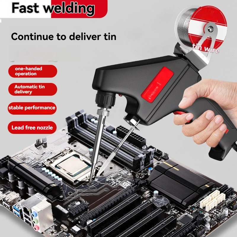 Electric soldering iron gun holding internal hot soldering iron automatic tin feeding gun soldering repair tool manual tin plati
Electric soldering iron gun holding internal hot soldering iron automatic tin feeding gun soldering repair tool manual tin plati
