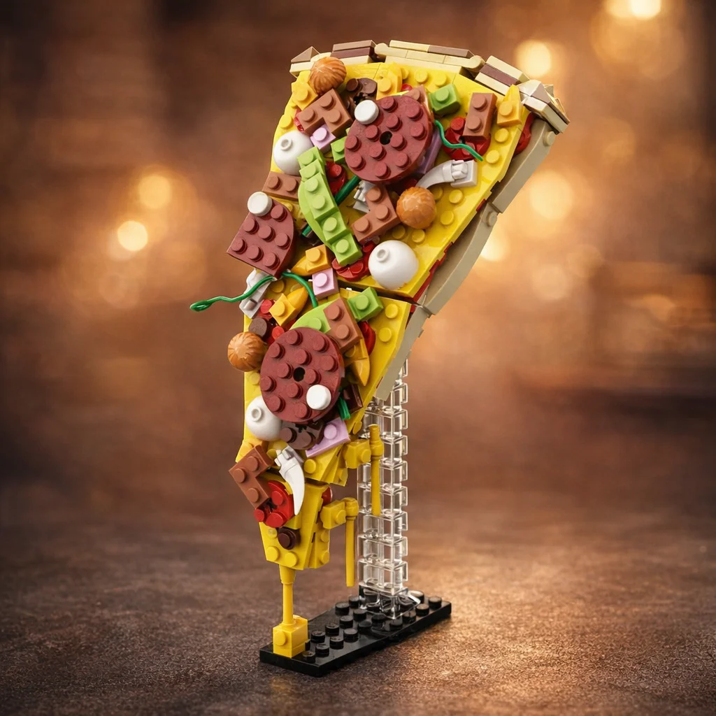 Creative Pizza Slice Building Blocks Food Model DIY Small Particles Brick Set Educational Puzzle Desktop Ornament MOC Decor Gift
Creative Pizza Slice Building Blocks Food Model DIY Small Particles Brick Set Educational Puzzle Desktop Ornament MOC Decor Gift