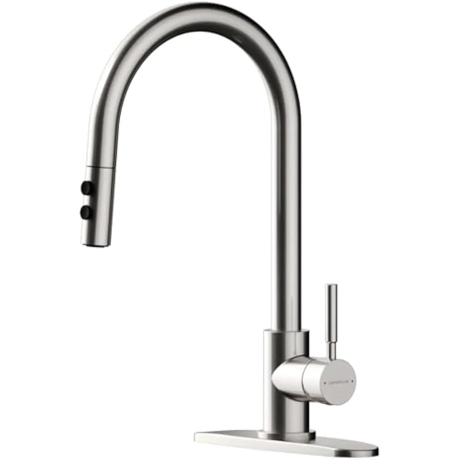 Brushed Nickel Kitchen Faucets with Pull down Sprayer 17 Inch Single Handle 1 or 3Holes High Arch Kitchen Sink Faucet
Brushed Nickel Kitchen Faucets with Pull down Sprayer 17 Inch Single Handle 1 or 3Holes High Arch Kitchen Sink Faucet