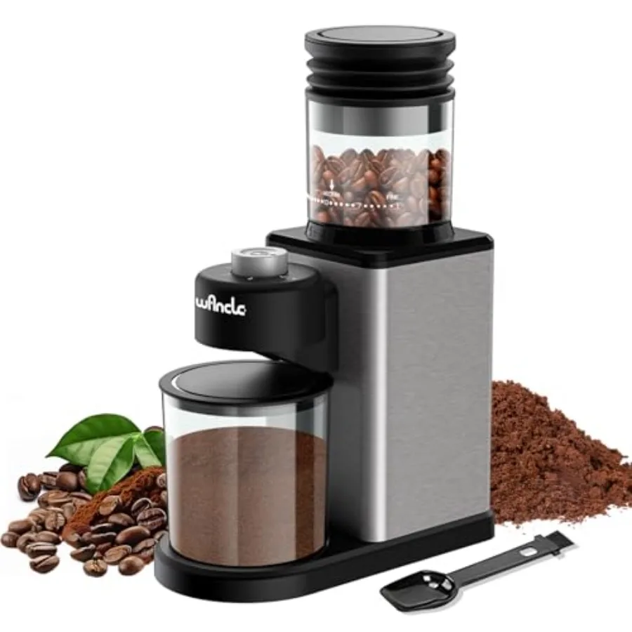 Conical Burr Coffee Grinder, Coffee Bean Grinder with Adjustable Grind Settings for Espresso, Drip and French Press, Low Noise
Conical Burr Coffee Grinder, Coffee Bean Grinder with Adjustable Grind Settings for Espresso, Drip and French Press, Low Noise