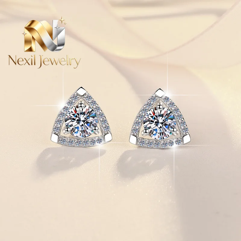Nexil Jewelry Nexil Jewelry Triangle Shield Stud Earrings Women's 0.5CT Moissanite PT950 Platinum - Platinum shield studs, da
Nexil Jewelry Nexil Jewelry Triangle Shield Stud Earrings Women's 0.5CT Moissanite PT950 Platinum - Platinum shield studs, da