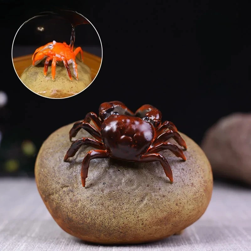 Чайная фигурка-краб из исинской глины цзыша, меняющая цвет, с эффектом камня богатства, винтажная, для ландшафтного дизайна, декоративная статуэтка, игрушка, украшение
Чайная фигурка-краб из исинской глины цзыша, меняющая цвет, с эффектом камня богатства, винтажная, для ландшафтного дизайна, декоративная статуэтка, игрушка, украшение