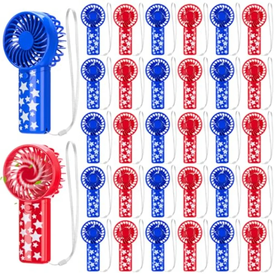 4th of July Mini Portable Fans for Summer Parties Red White Blue Patriotic Handheld Fans with Lanyard, Bulk Pack, Battery Not I
4th of July Mini Portable Fans for Summer Parties Red White Blue Patriotic Handheld Fans with Lanyard, Bulk Pack, Battery Not I