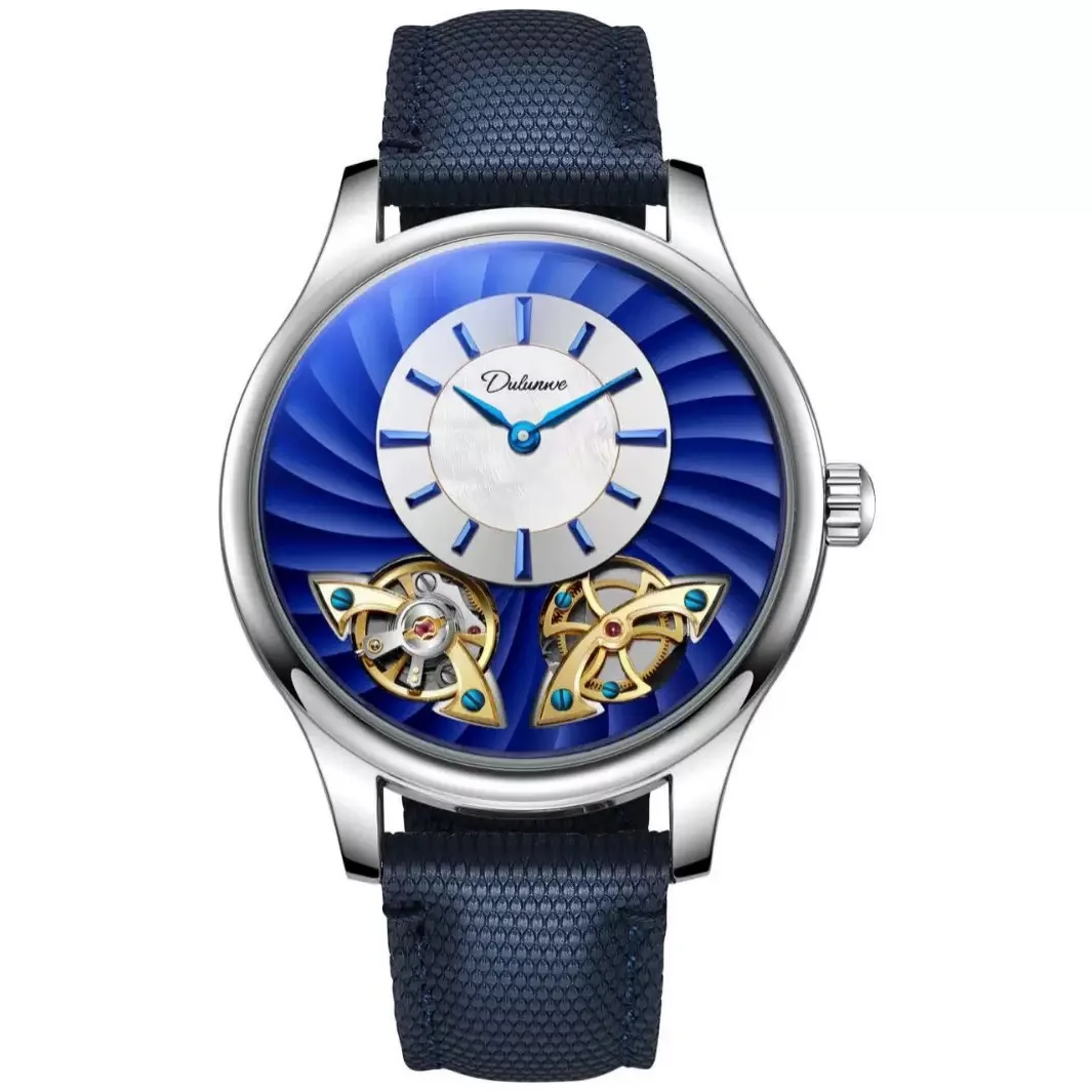 New Wave Pattern Dual Escapement Men's Automatic Mechanical Hollow out Watch Elegant Timepiece with Precision Movement
New Wave Pattern Dual Escapement Men's Automatic Mechanical Hollow out Watch Elegant Timepiece with Precision Movement