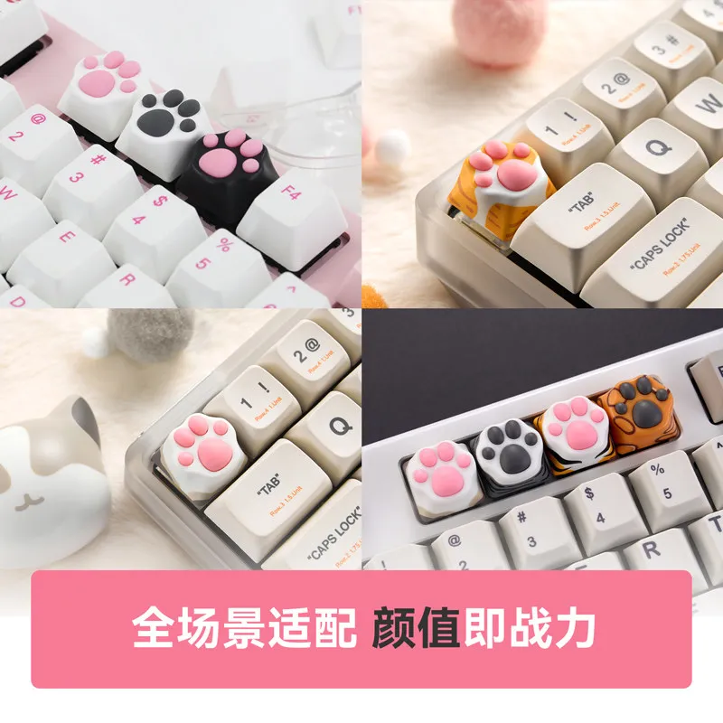 LOBO Cute Cat Claw Custom Keycaps Anti-slip Soft Elastic 3D Silicone Kawaii Key Caps Mechanical Keyboard Caps for MX Switch Gift
LOBO Cute Cat Claw Custom Keycaps Anti-slip Soft Elastic 3D Silicone Kawaii Key Caps Mechanical Keyboard Caps for MX Switch Gift